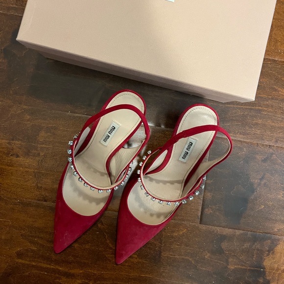Miu miu calzature Donna in color cherry - Picture 1 of 4